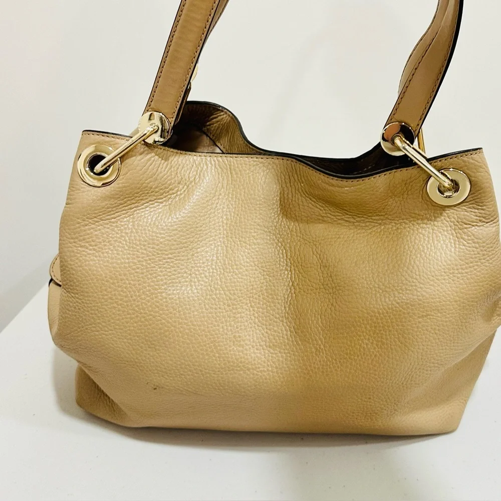 MICHAEL‎ KORS Shoulder Bag Leather 3-Section Gold Chain Leather Straps Purse